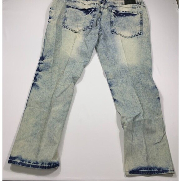 Trestles Supply Co Jeans Mens 46 Acid Wash Denim Distressed Straight Leg Moto - Picture 7 of 12